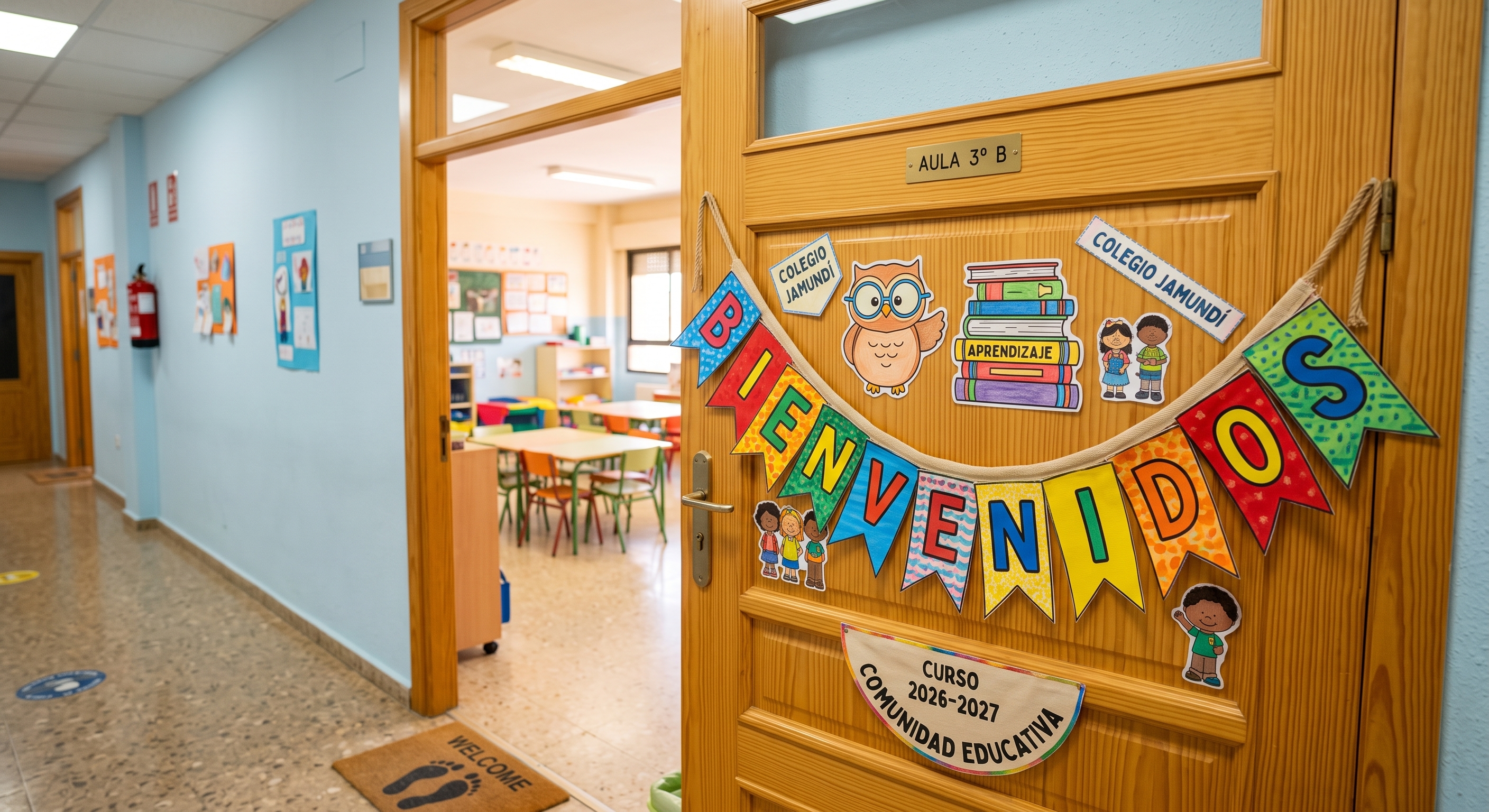 Banderines para la Puerta del Aula